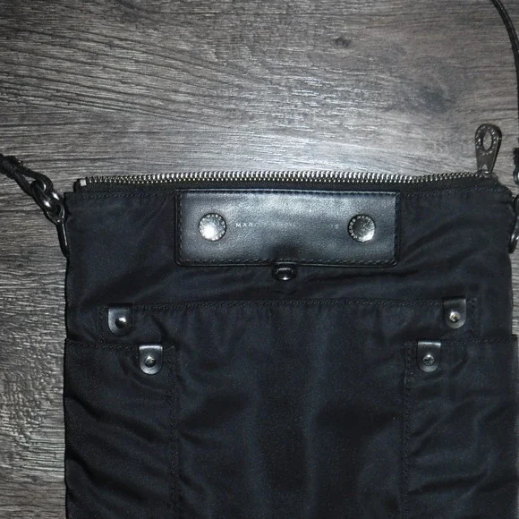 Marc By Marc Jacobs Black Nylon Crossbody Bag Purse Silver‎ Hardware - Picture 3 of 11